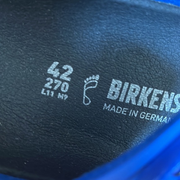 Birkenstock Arizona Ultra Blue Sandals Leather Buckle Slides Men\'s Size 9 NWT main image 4